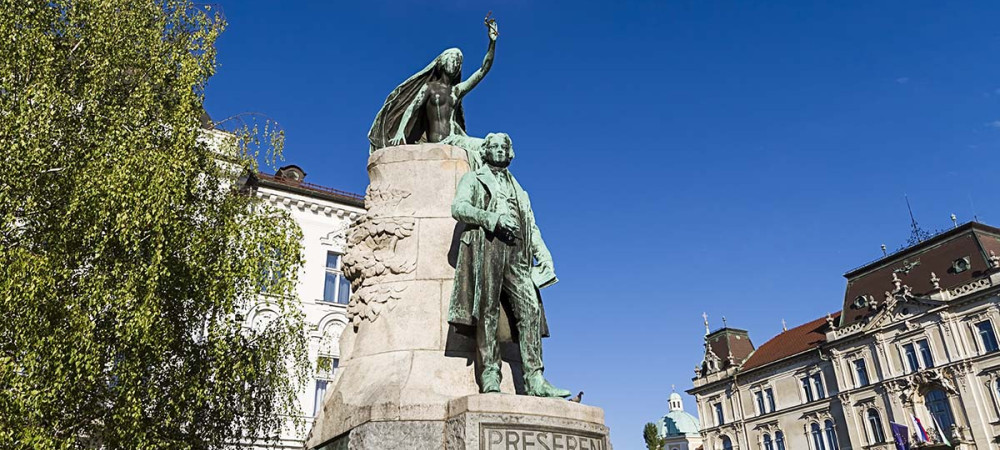 Preseren monument photo Shutterstock