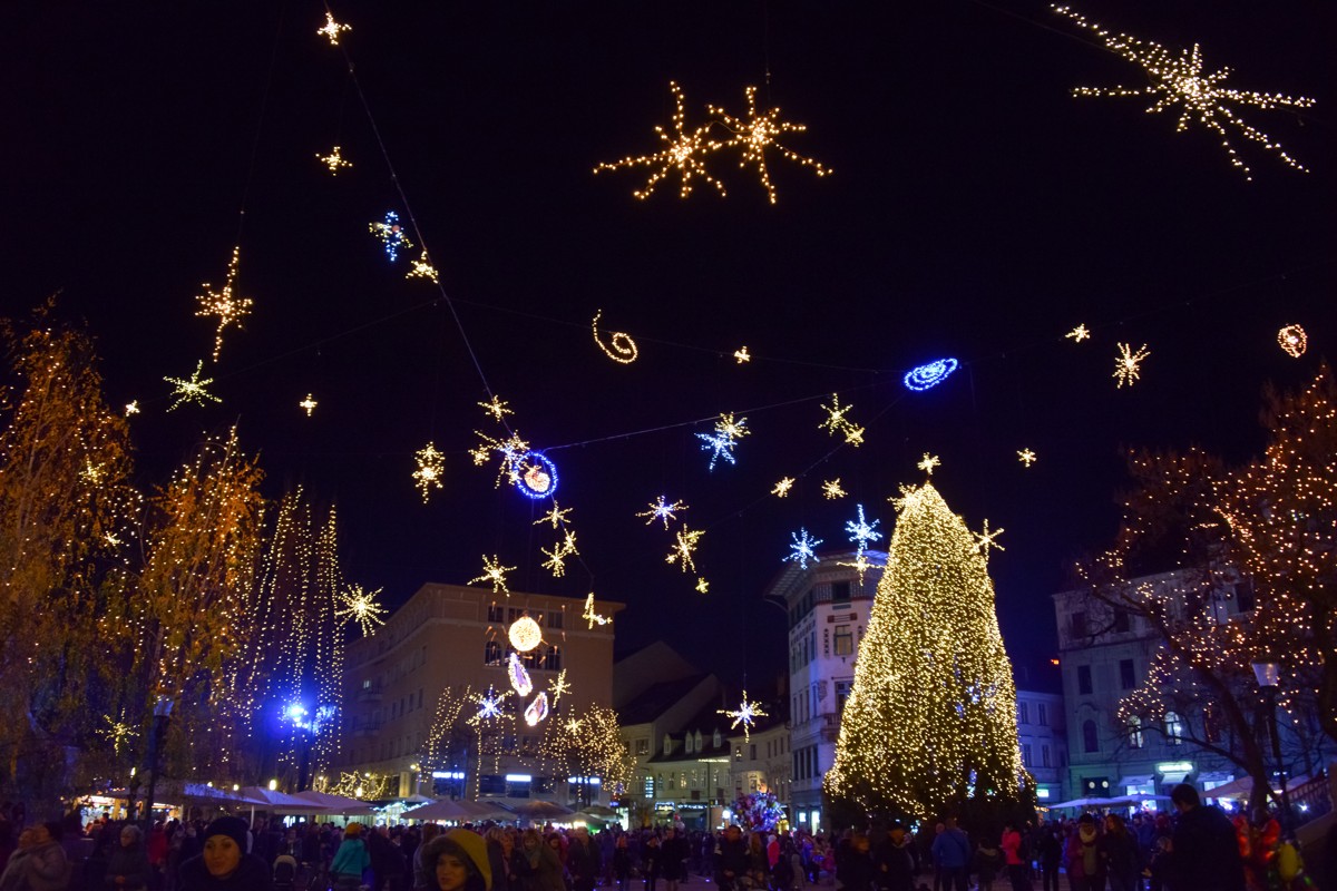 Ljubljana illuminated in festive lights » Visit Ljubljana