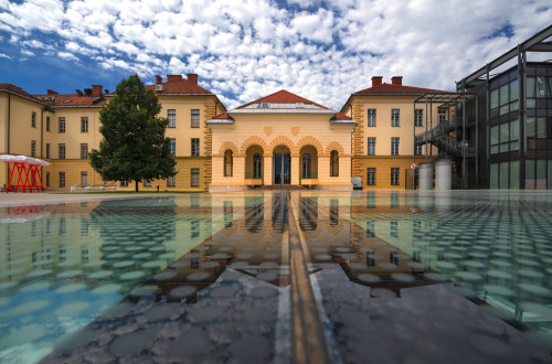 The exterior of the ethnographic museum.