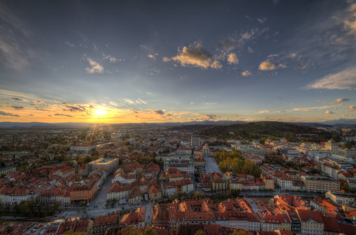 Panorama Ljubljane.