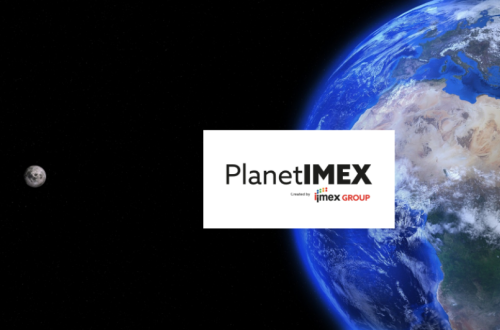 Oglasna pasica za spletno poslovno borzo Planet IMEX 2020.