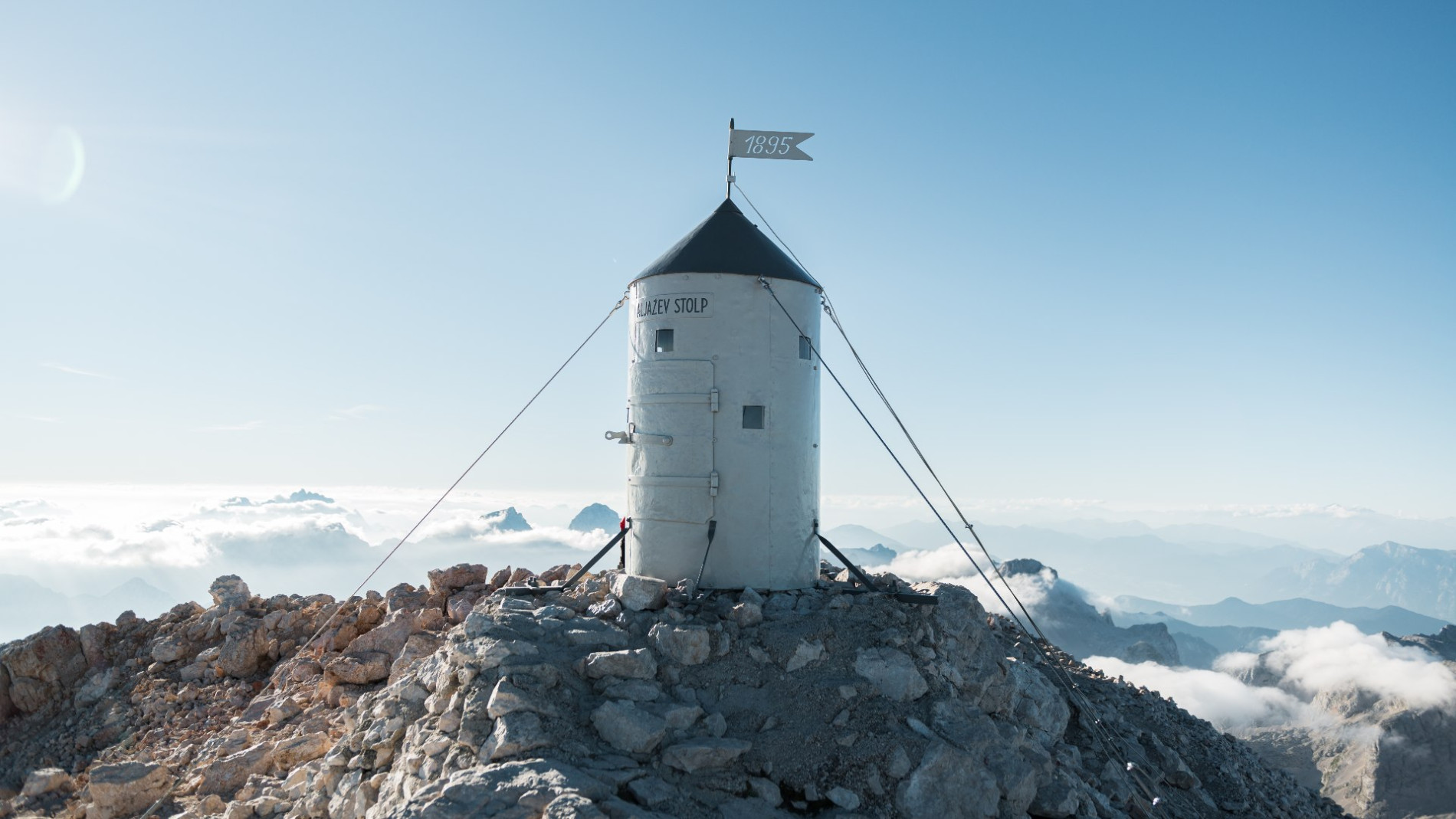 The Aljaz Tower on top of Triglav