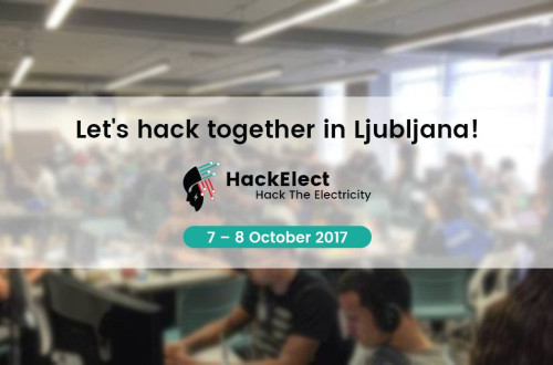 Oglasna pasica za dogodek Hackelect 2017.